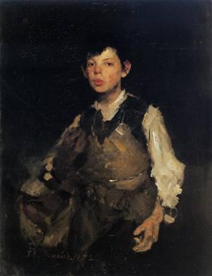 Frank Duveneck The Whistling Boy Sweden oil painting art